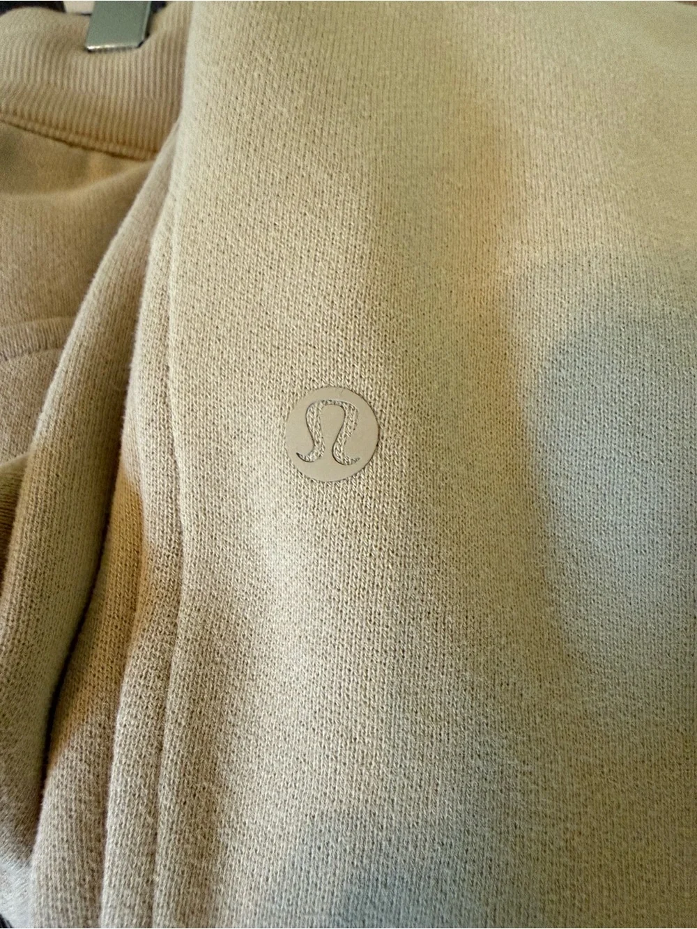Lululemon High Rise Scuba Joggers Sweatpants Khaki Trench Pockets Size 10 Women